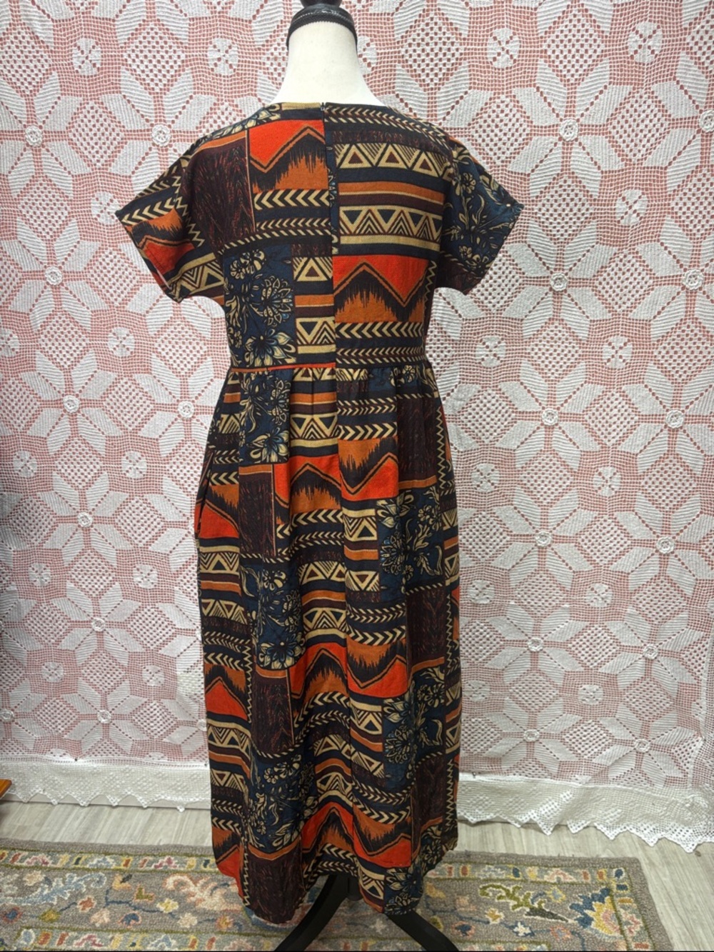 Boho Tribal Print Maxi Dress | Flowy - Picture 8 of 10